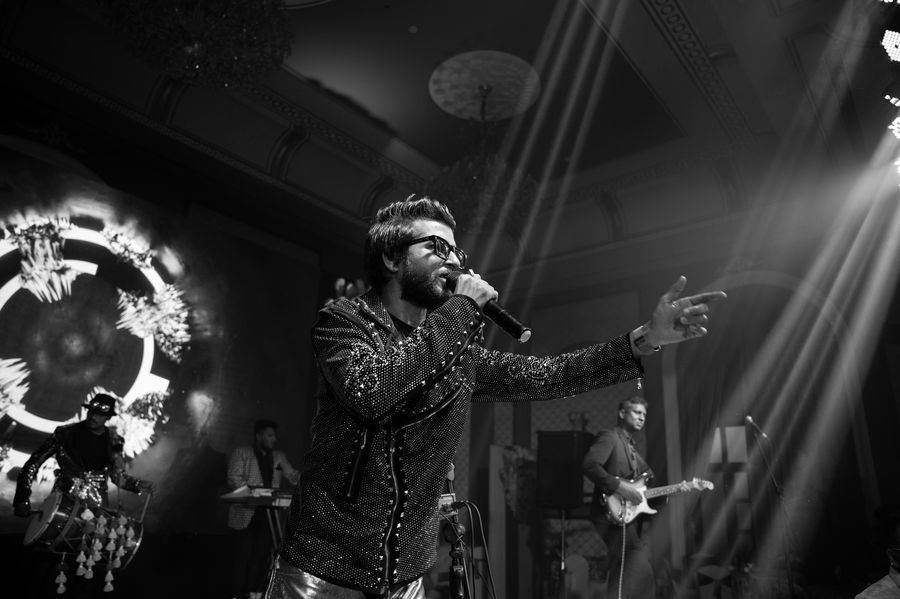Ballroom, black and white